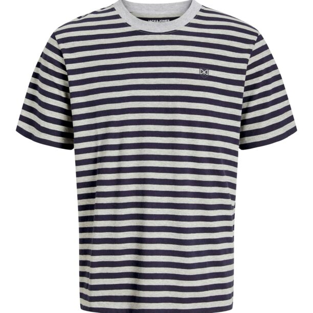 JACK & JONES Tricou 'JPRCCLOGAN'  bleumarin / gri amestecat / verde închis / alb murdar