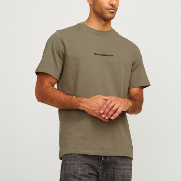 JACK & JONES Tricou 'RDDBARRY'  kaki / roșu / negru preţ