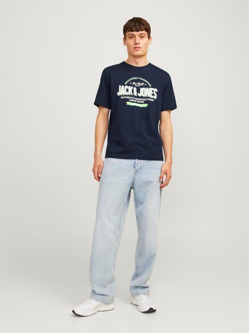 Preţ JACK & JONES Tricou  bleumarin / verde deschis / alb