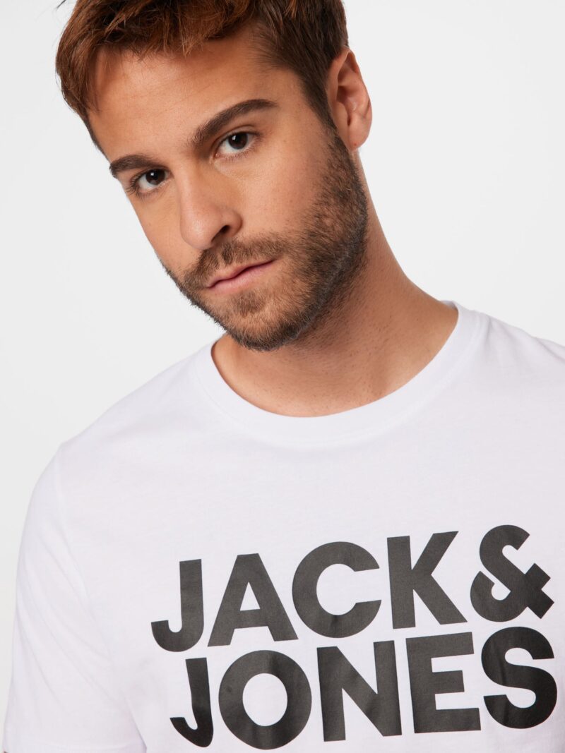 Preţ JACK & JONES Tricou  negru / alb