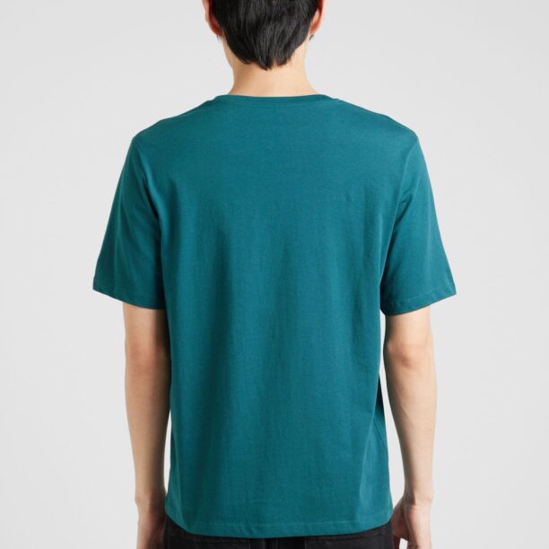 JACK & JONES Tricou  verde petrol / portocaliu / alb