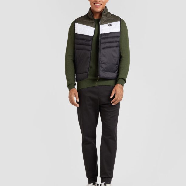 Cumpăra JACK & JONES Vestă 'JJESPRINT'  oliv / negru / alb