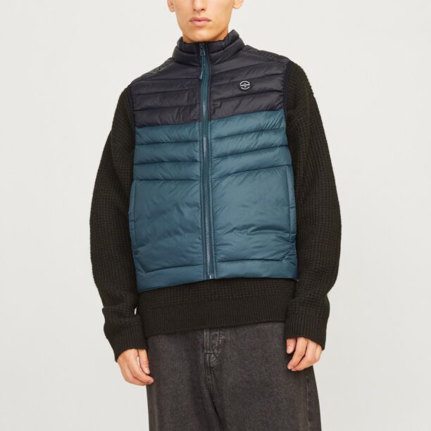 Cumpăra JACK & JONES Vestă 'JJESprint'  verde petrol / negru