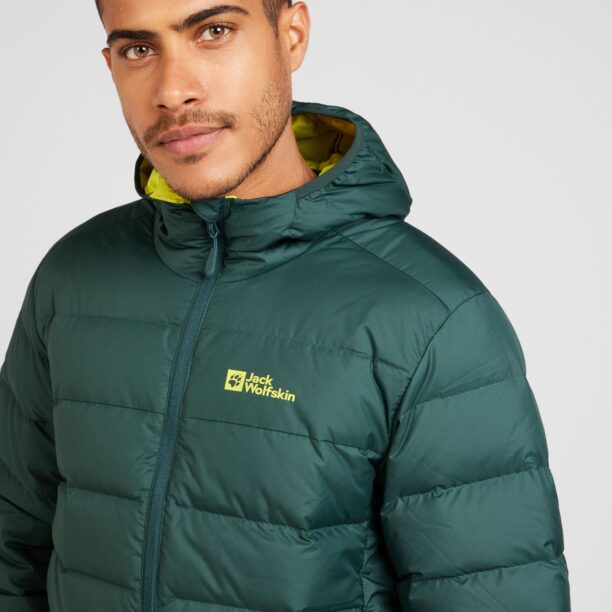 Cumpăra JACK WOLFSKIN Geacă outdoor 'ATHER'  galben neon / verde închis