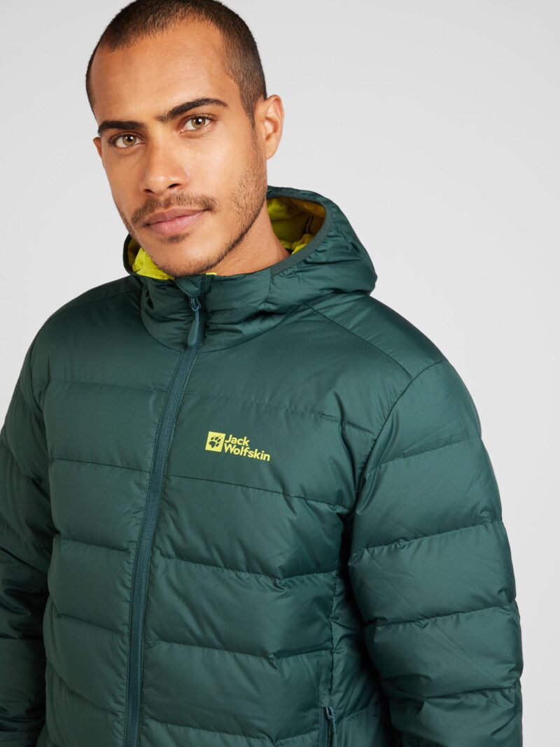 Cumpăra JACK WOLFSKIN Geacă outdoor 'ATHER'  galben neon / verde închis