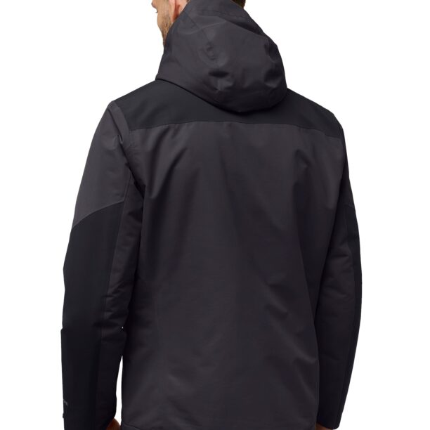 JACK WOLFSKIN Geacă outdoor 'JASPER'  gri grafit / negru