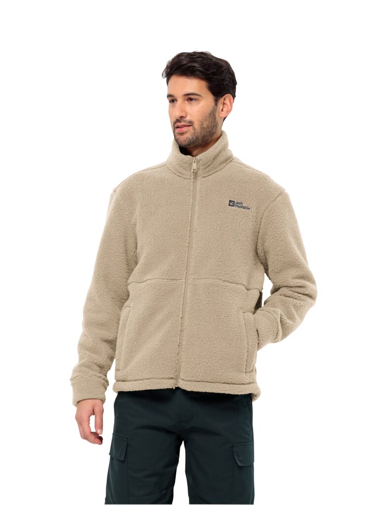 JACK WOLFSKIN Jachetă  fleece funcțională 'FELSLICHT'  bej închis