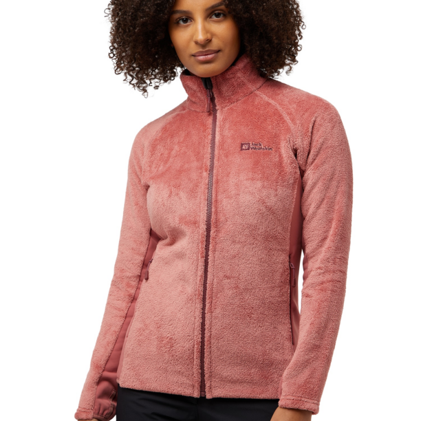 JACK WOLFSKIN Jachetă  fleece funcțională 'ROTWAND'  roșu pastel