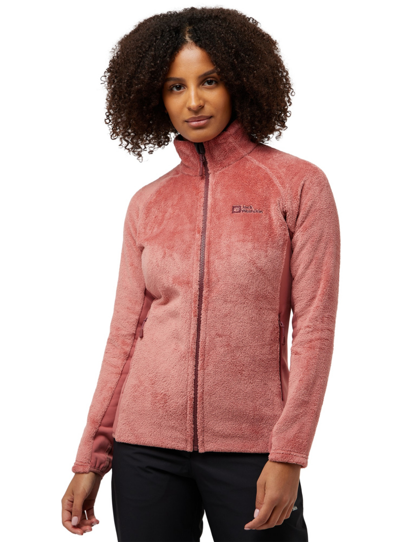 JACK WOLFSKIN Jachetă  fleece funcțională 'ROTWAND'  roșu pastel