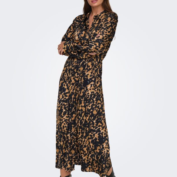 JDY Rochie tip bluză 'JDYJUDY'  safir / maro caramel / negru