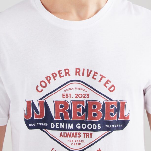 Preţ JJ Rebel Tricou 'JREBCASPER'  albastru marin / roşu închis / alb