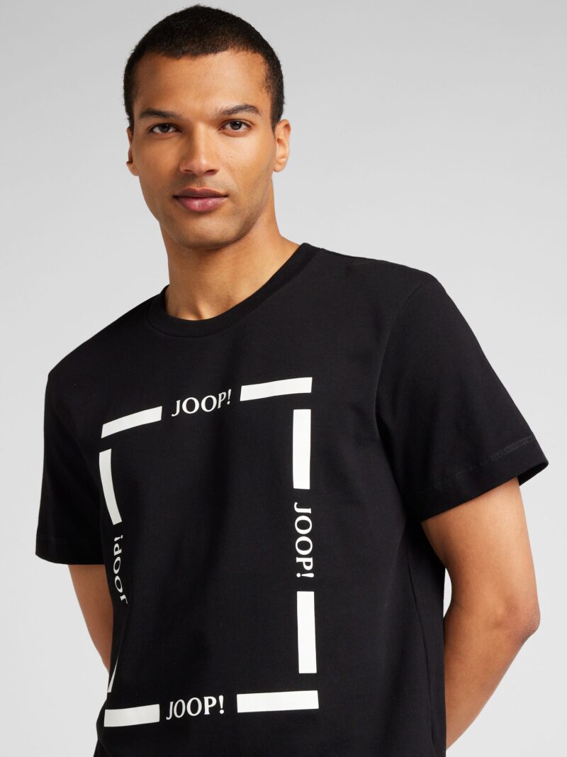 JOOP! Tricou '06Barnet'  negru / alb