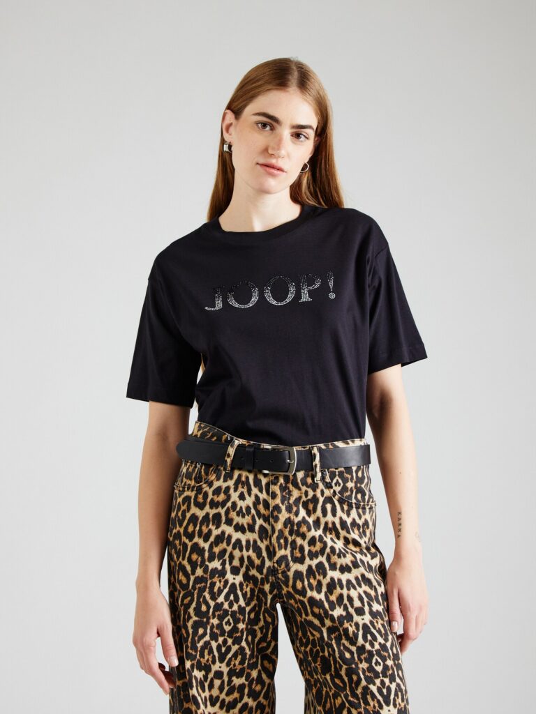 JOOP! Tricou  negru / argintiu