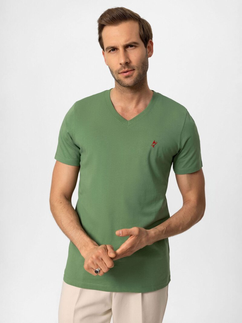 Preţ Jacey Quinn Tricou  verde / roșu