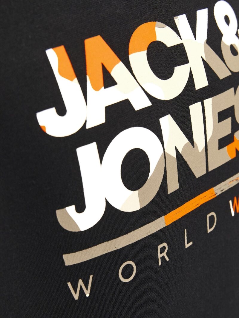 Preţ Jack & Jones Junior Bluză de molton 'JJLUKE'  gri / portocaliu / negru / alb