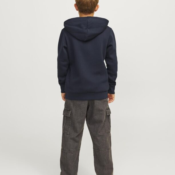 Jack & Jones Junior Bluză de molton 'JJLuke'  bleumarin / opal / gri / alb preţ