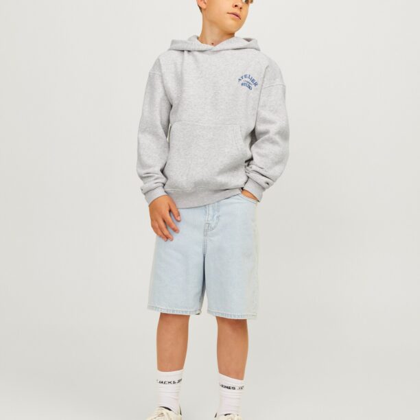 Jack & Jones Junior Bluză de molton 'JORBrooklyn'  safir / gri deschis preţ