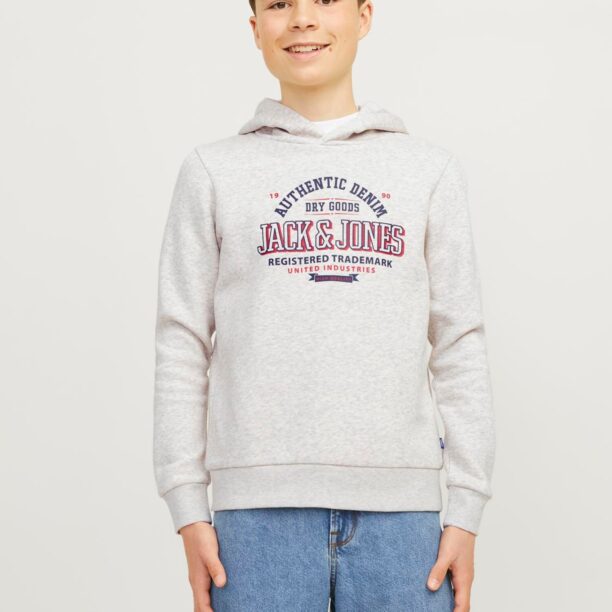 Jack & Jones Junior Bluză de molton  albastru marin / roșu / negru / alb amestacat preţ