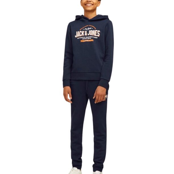 Cumpăra Jack & Jones Junior Bluză de molton  bleumarin / portocaliu / alb