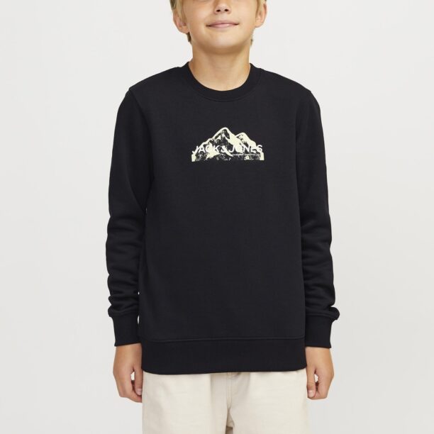 Jack & Jones Junior Bluză de molton  crem / negru preţ