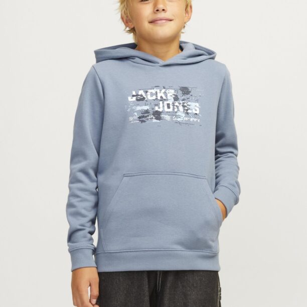 Jack & Jones Junior Bluză de molton  opal / negru / alb