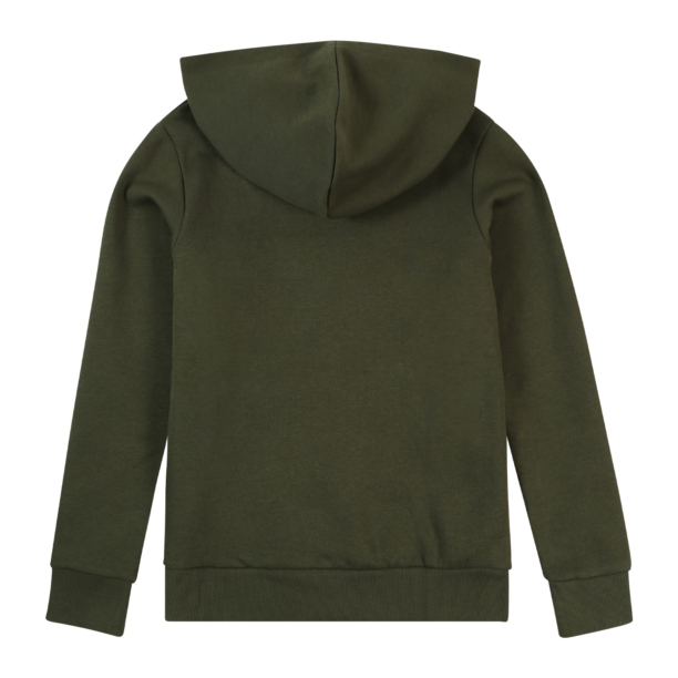 Jack & Jones Junior Bluză de molton  verde închis / portocaliu / alb