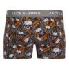 Jack & Jones Junior Chiloţi 'JAChugo Skulls'  albastru noapte / galben / gri metalic / portocaliu