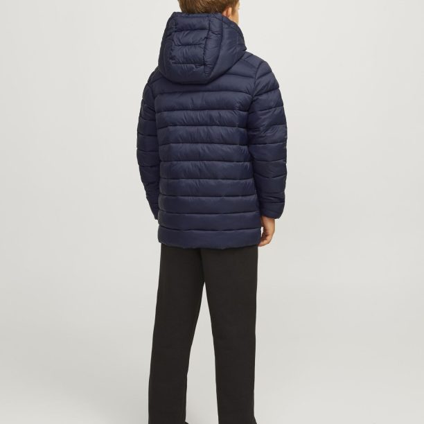 Cumpăra Jack & Jones Junior Geacă de iarnă 'Sprint'  bleumarin / roșu / alb