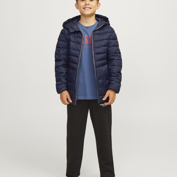 Preţ Jack & Jones Junior Geacă de iarnă 'Sprint'  bleumarin / roșu / alb