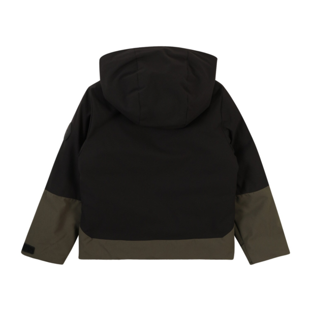 Jack & Jones Junior Geacă de primăvară-toamnă 'JCOAIDEN'  verde pin / negru