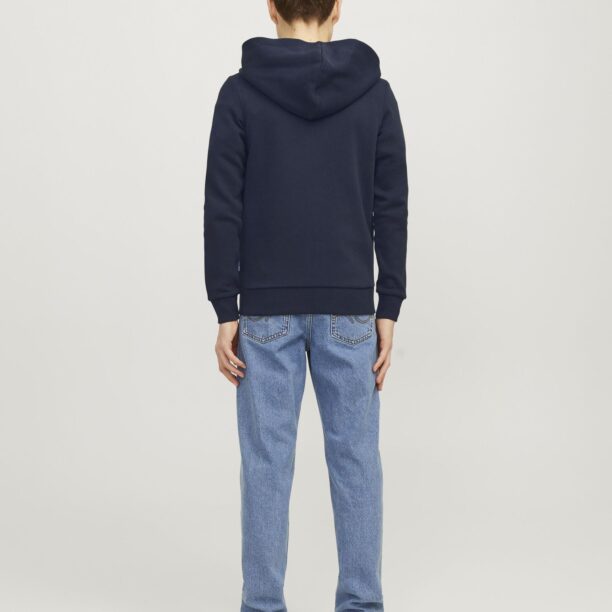 Jack & Jones Junior Hanorac  bleumarin / portocaliu / alb preţ