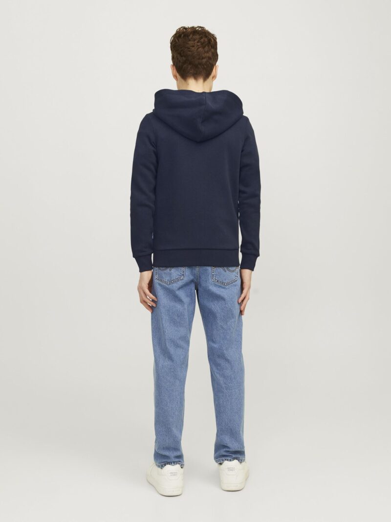 Jack & Jones Junior Hanorac  bleumarin / portocaliu / alb preţ