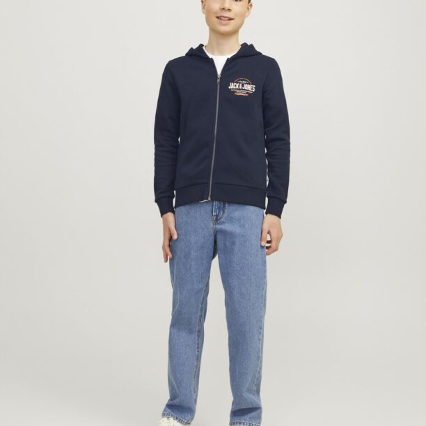 Cumpăra Jack & Jones Junior Hanorac  bleumarin / portocaliu / alb