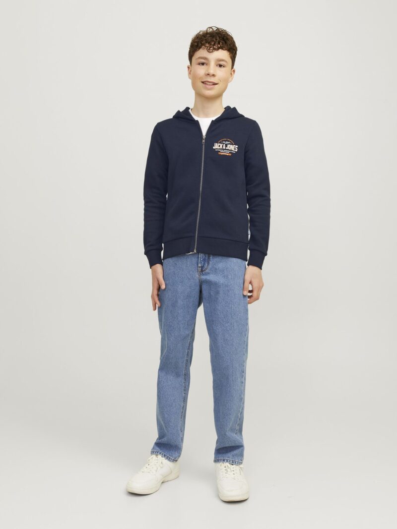 Cumpăra Jack & Jones Junior Hanorac  bleumarin / portocaliu / alb