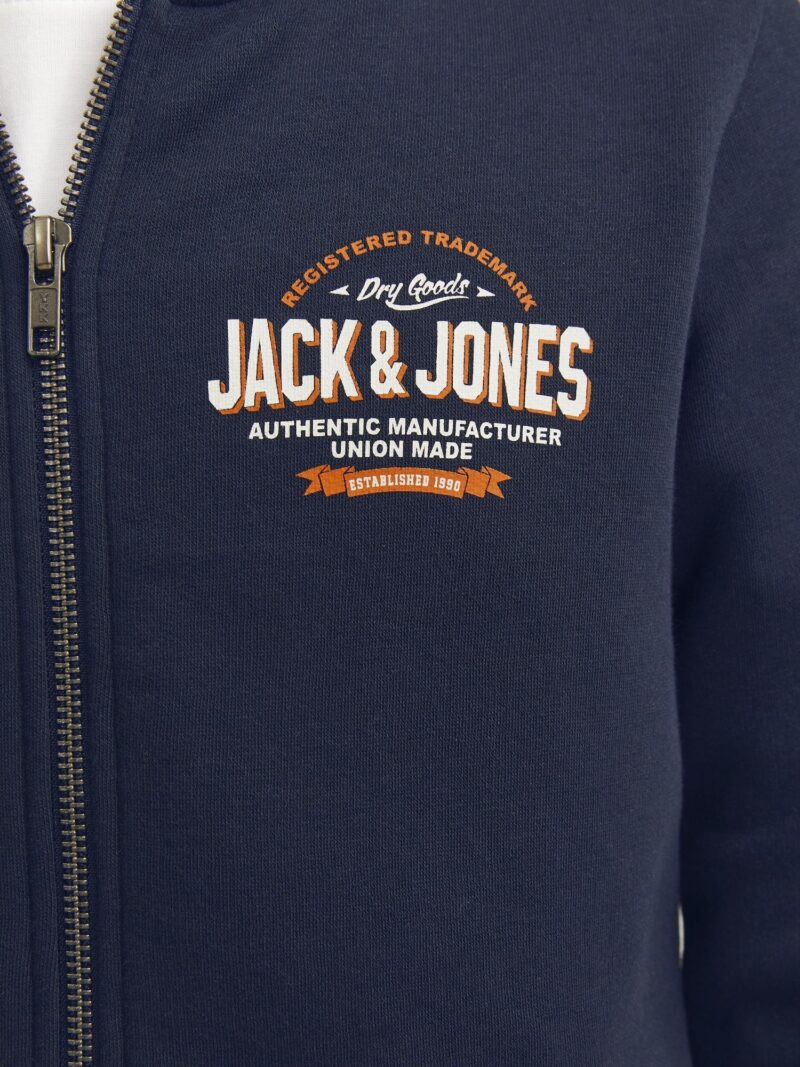 Original Jack & Jones Junior Hanorac  bleumarin / portocaliu / alb