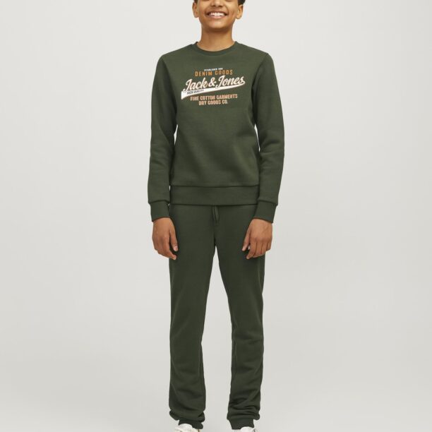 Jack & Jones Junior Trening  verde închis / portocaliu / alb preţ