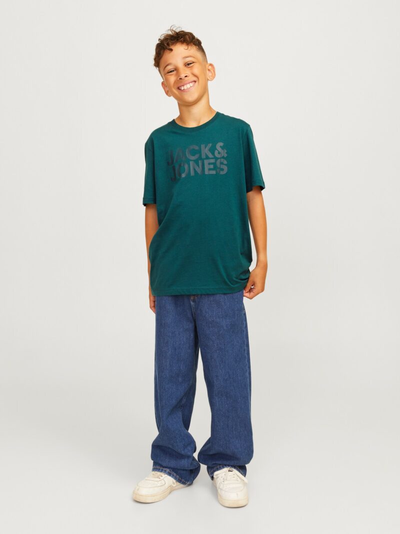 Jack & Jones Junior Tricou 'Ecorp'  verde închis preţ