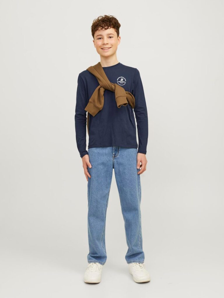 Original Jack & Jones Junior Tricou 'JJESWIFT'  bleumarin / alb