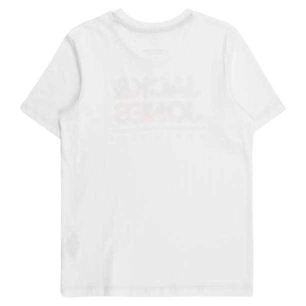 Jack & Jones Junior Tricou 'JJLUKE'  bleumarin / gri / portocaliu / alb