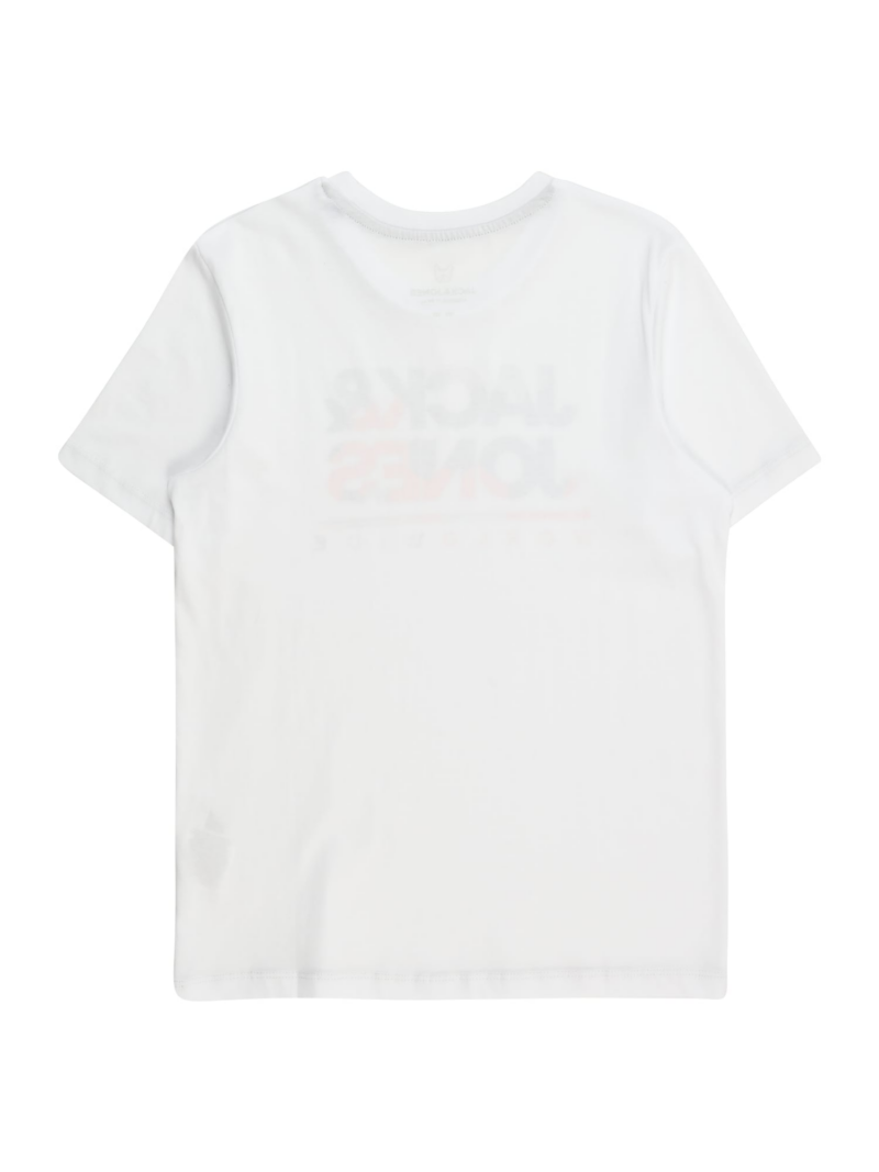 Jack & Jones Junior Tricou 'JJLUKE'  bleumarin / gri / portocaliu / alb