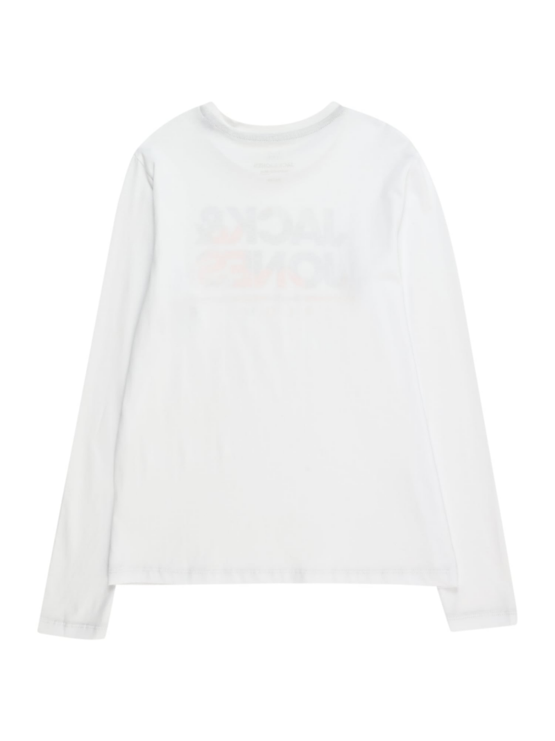 Jack & Jones Junior Tricou 'JJLUKE'  bleumarin / gri / portocaliu / alb