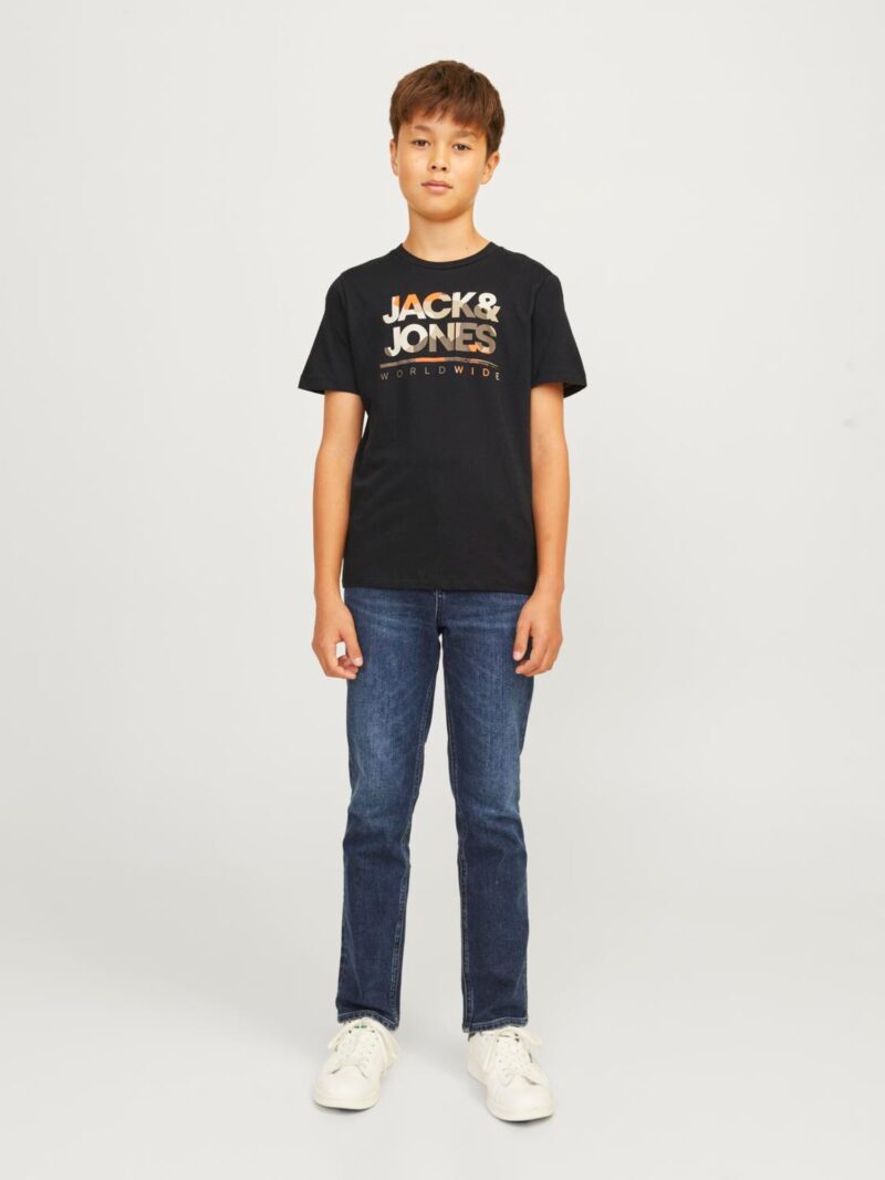 Cumpăra Jack & Jones Junior Tricou 'JJLuke'  bej / gri închis / portocaliu / negru