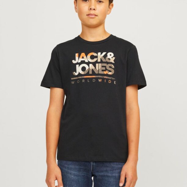 Preţ Jack & Jones Junior Tricou 'JJLuke'  bej / gri închis / portocaliu / negru