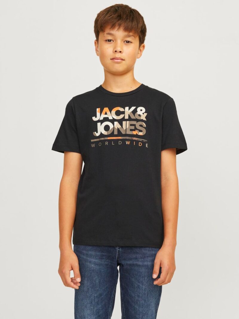 Preţ Jack & Jones Junior Tricou 'JJLuke'  bej / gri închis / portocaliu / negru