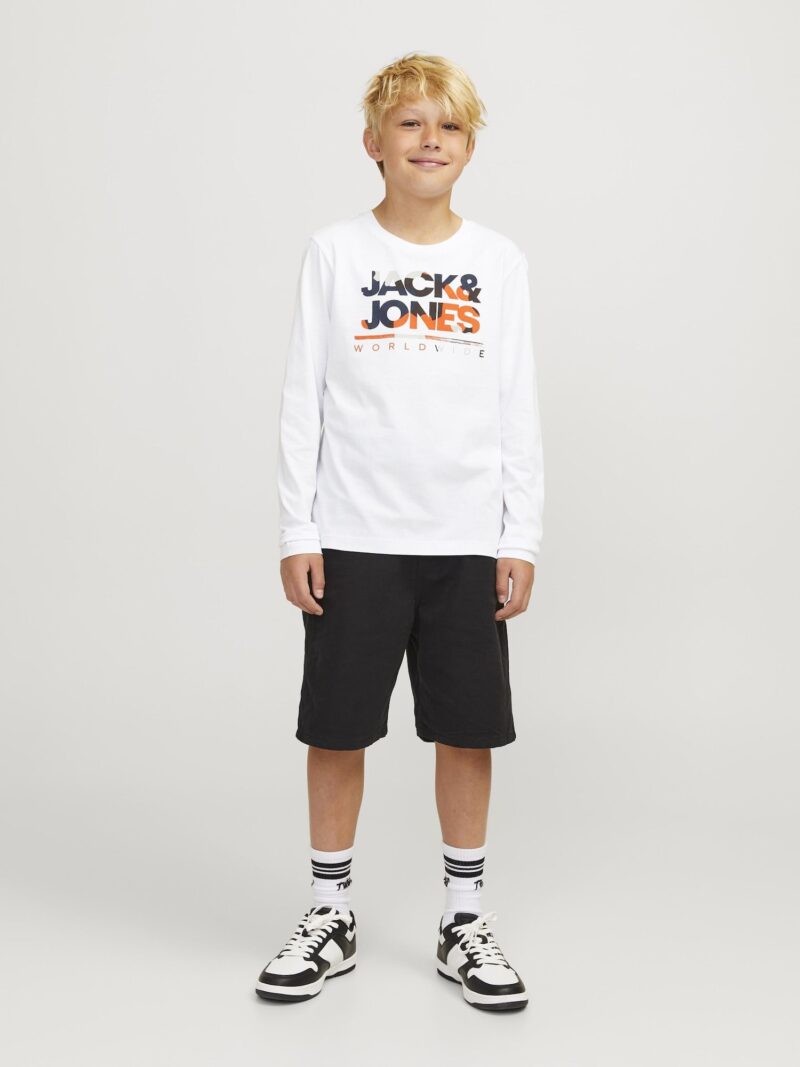 Preţ Jack & Jones Junior Tricou 'JJLuke'  bleumarin / gri / portocaliu / alb