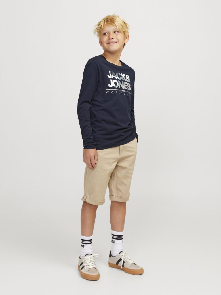 Cumpăra Jack & Jones Junior Tricou 'JJLuke'  bleumarin / portocaliu / negru / alb