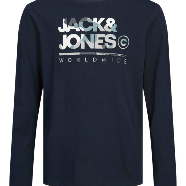 Original Jack & Jones Junior Tricou 'JJLuke'  bleumarin / portocaliu / negru / alb