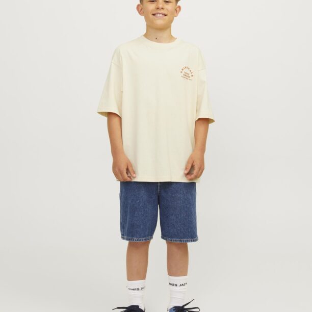 Preţ Jack & Jones Junior Tricou 'JORBROOKLYN'  roșu / alb lână