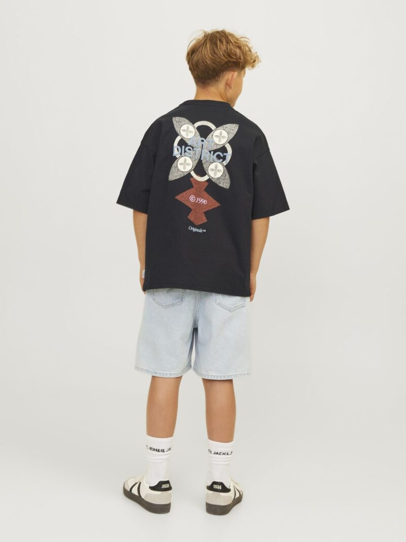 Cumpăra Jack & Jones Junior Tricou 'JORNOHO'  gri / roșu / negru / alb