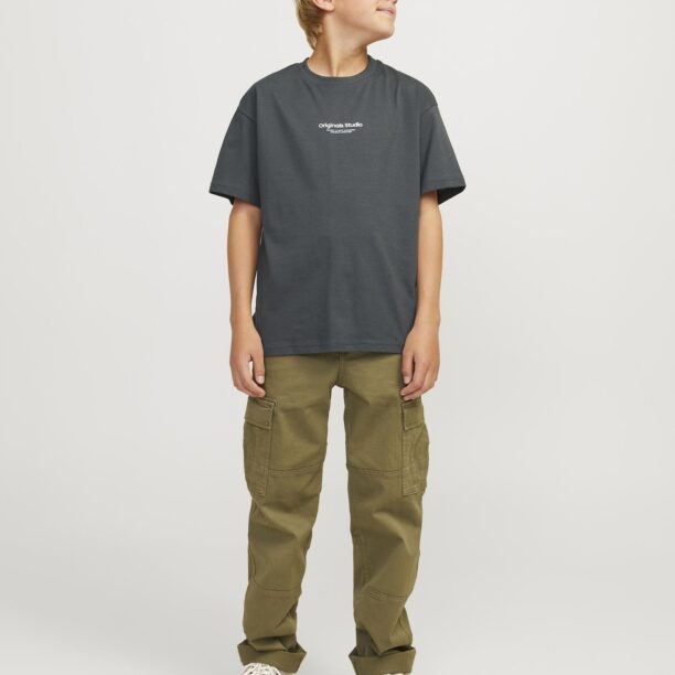 Preţ Jack & Jones Junior Tricou 'JORVesterbro'  verde pin / alb